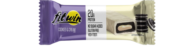 ฟิตวิน โปรตีนบาร์ รสคุกกี้แอนด์ครีม