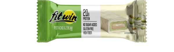 ฟิตวิน โปรตีนบาร์ รสพิสตาชิโอและครีม